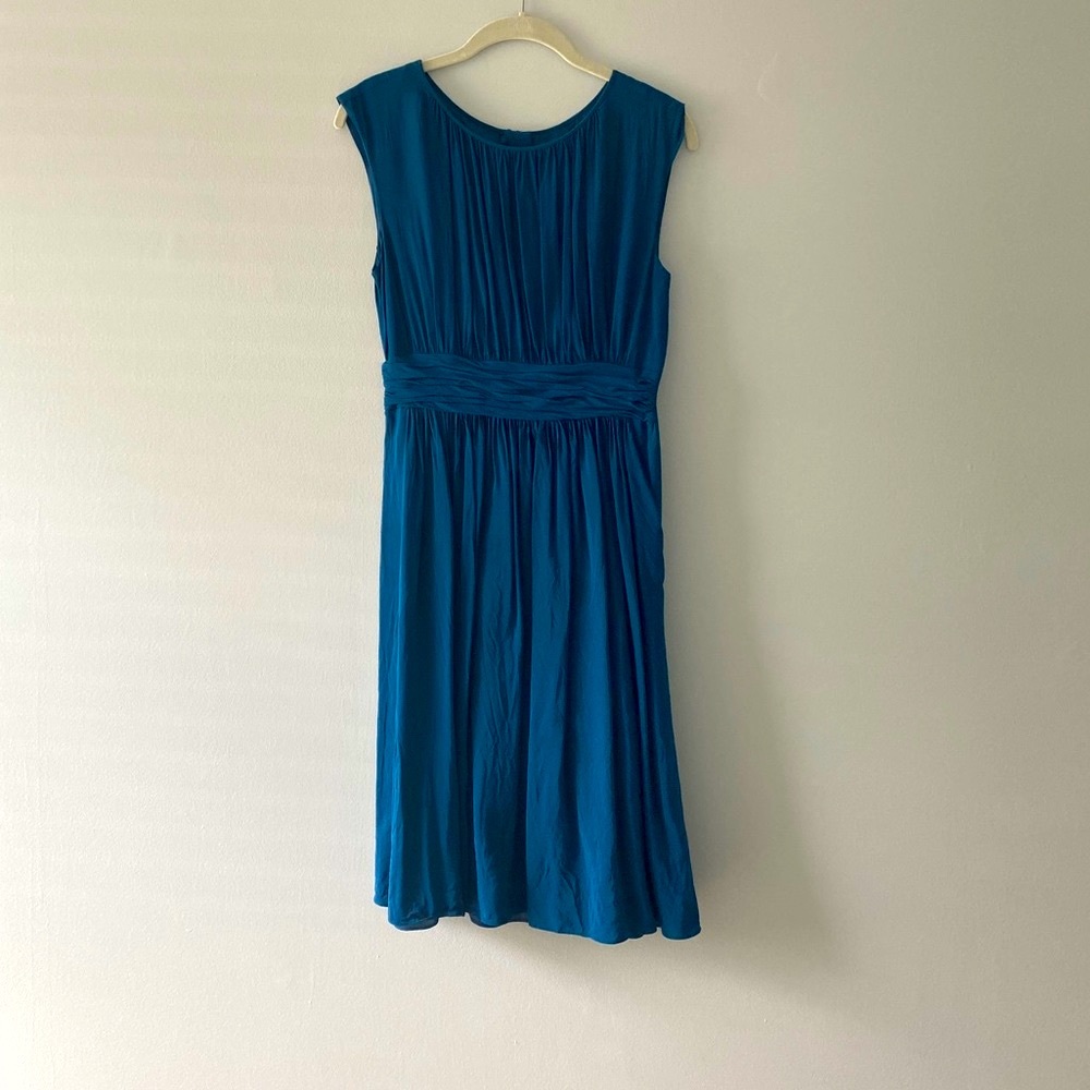 Boden Blue Fit and Flare Sleeveless Dress 6